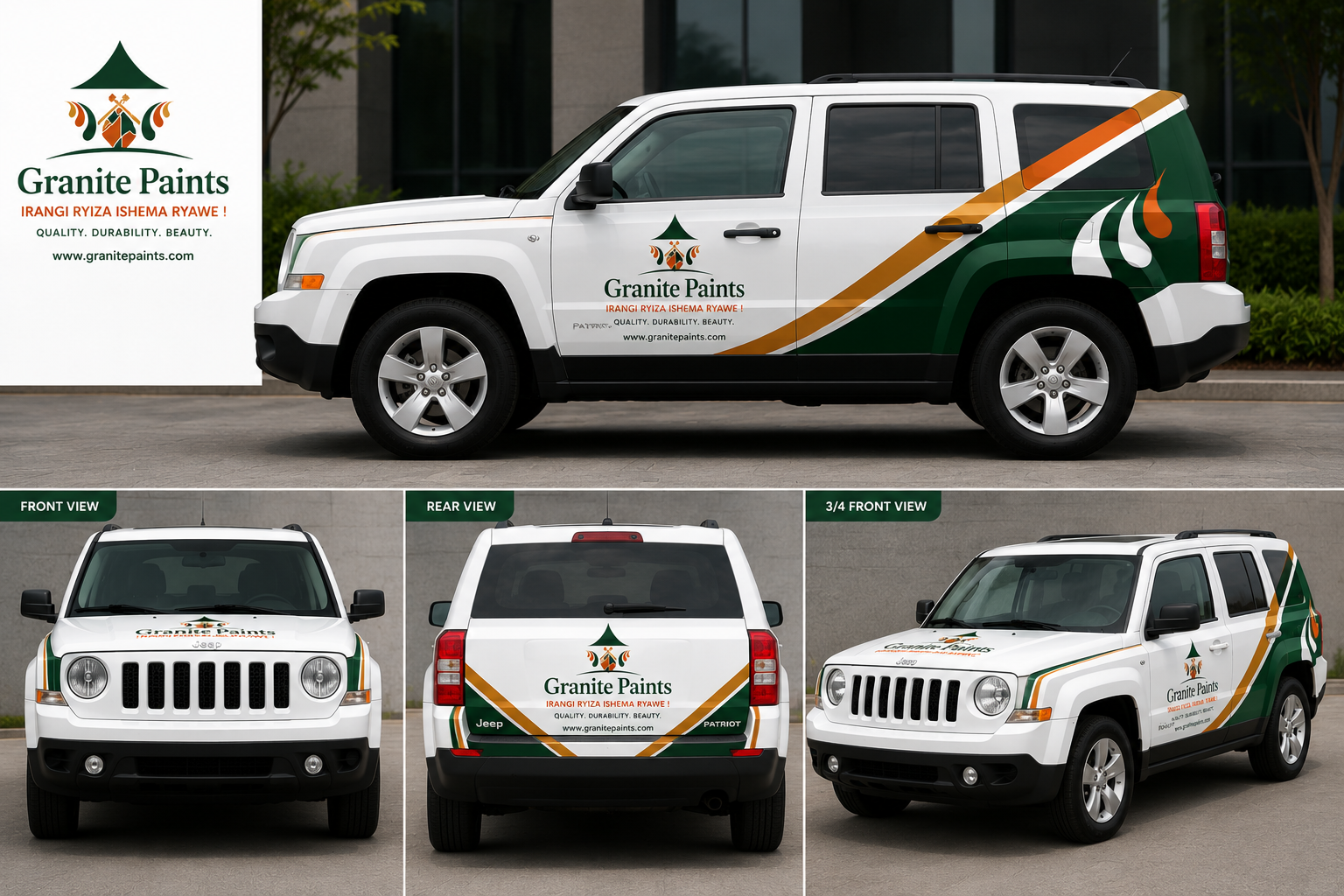 Granite Paints branded Jeep Patriot